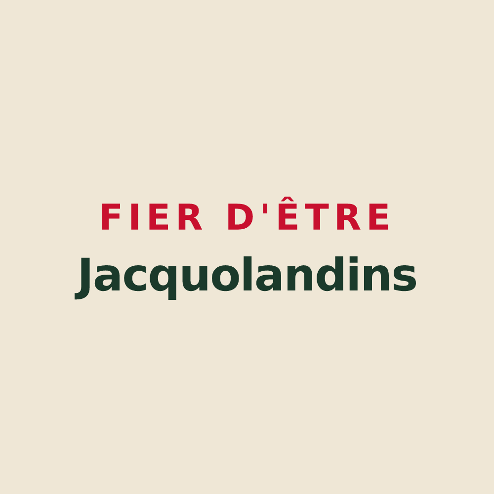 Tote bag « Fier d'être Jacquolandins » — design pour Saint-Jacques-de-la-Lande