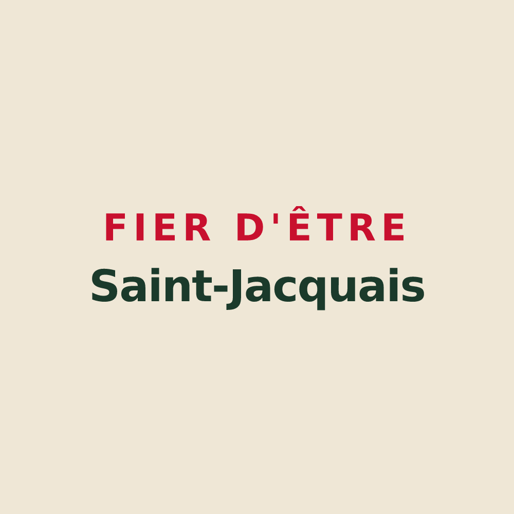Tote bag « Fier d'être Saint-Jacquais » — design pour Saint-Jacques-sur-Darnétal