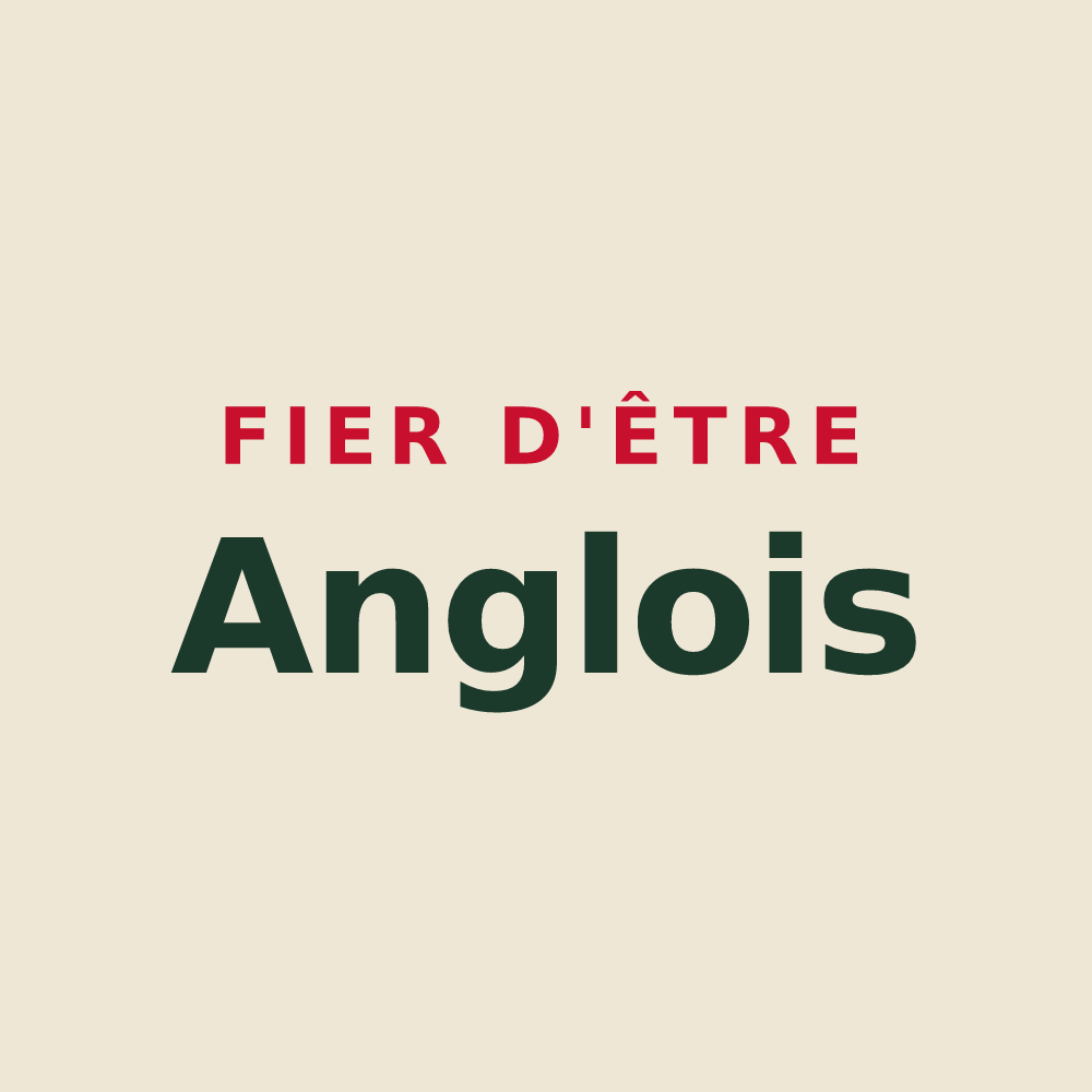 Tote bag « Fier d'être Anglois » — design pour Saint-Jean-d'Angle