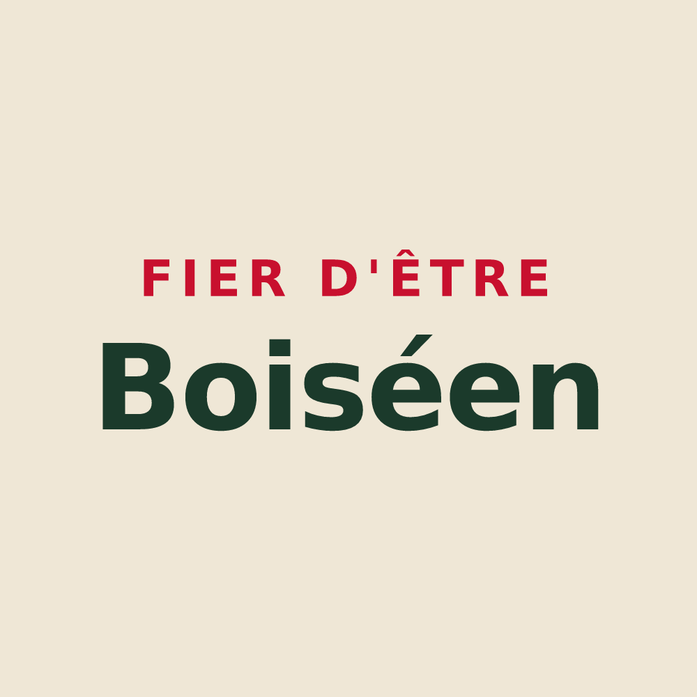 Tote bag « Fier d'être Boiséen » — design pour Saint-Jean-de-Boiseau