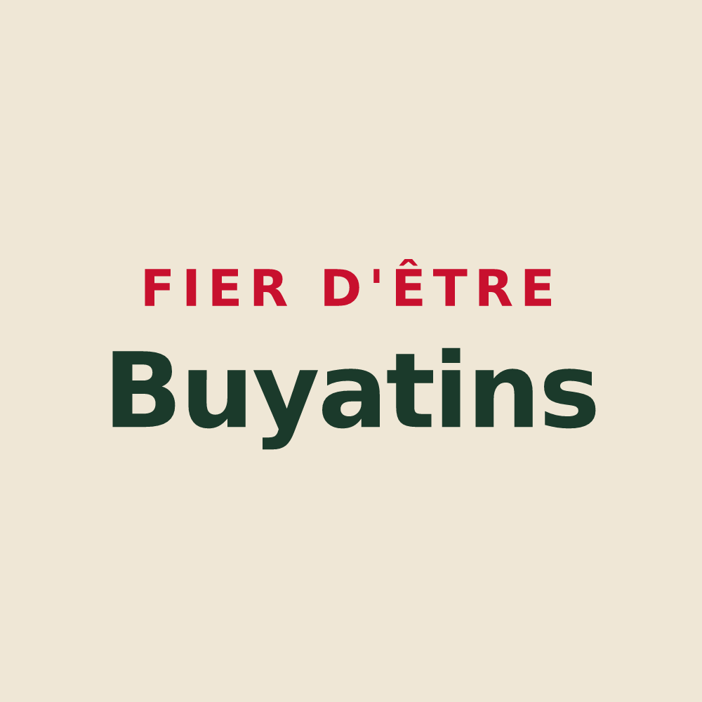 Tote bag « Fier d'être Buyatins » — design pour Saint-Jean-de-Niost