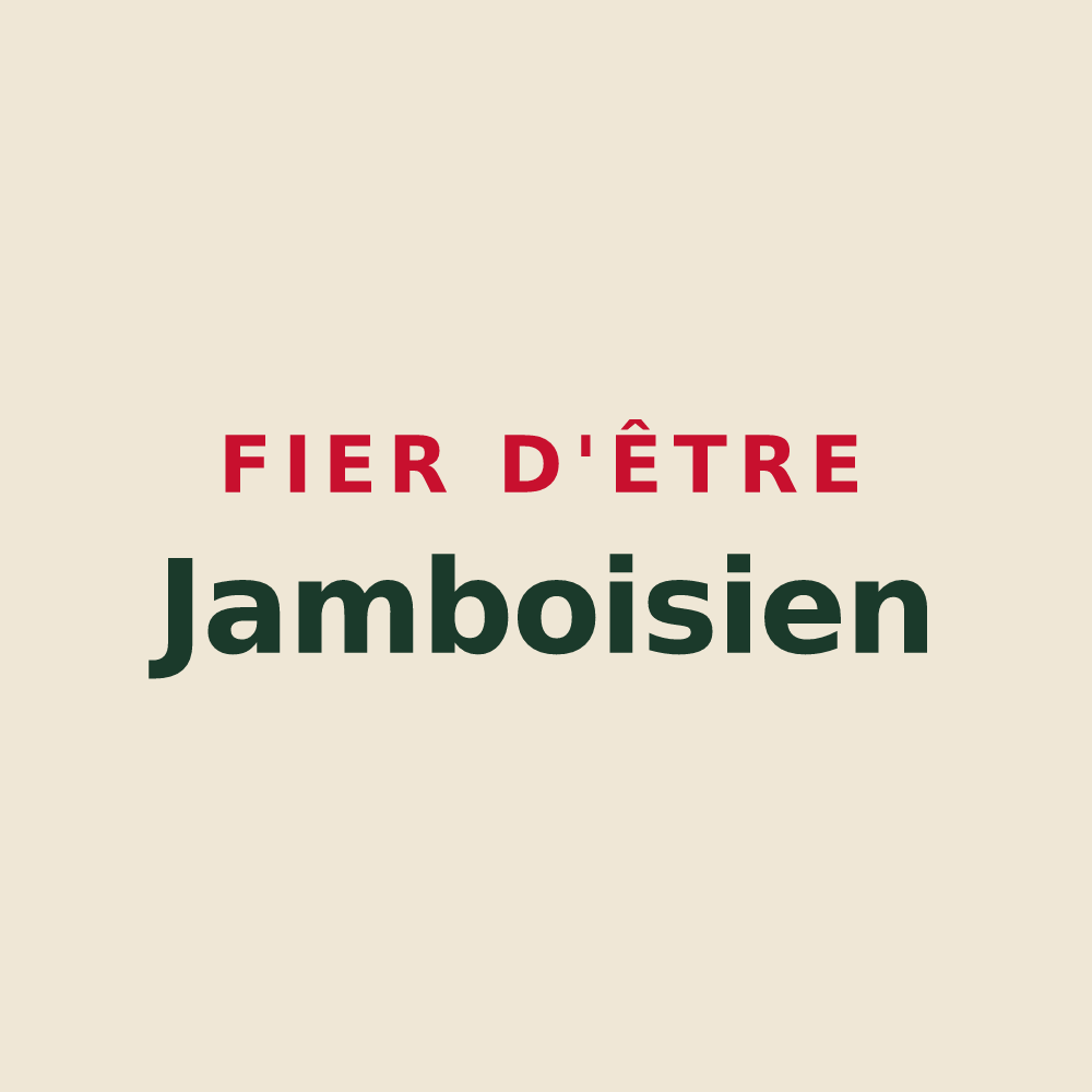 Tote bag « Fier d'être Jamboisien » — design pour Saint-Jean-du-Bois