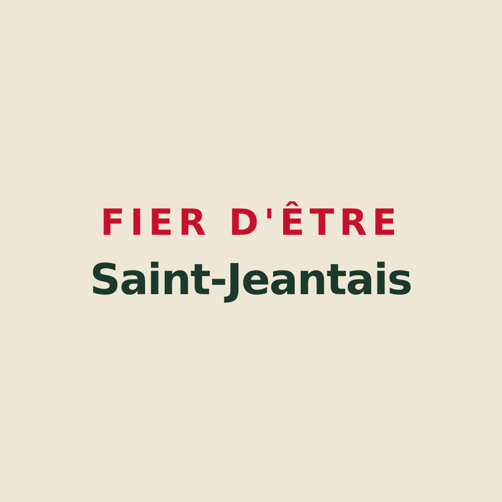 Tote bag « Fier d'être Saint-Jeantais » — design pour Saint-Jean-du-Bruel