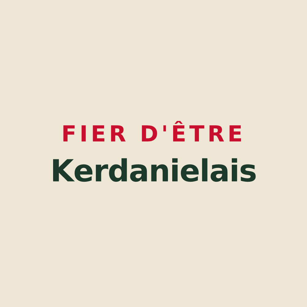 Tote bag « Fier d'être Kerdanielais » — design pour Saint-Jean-Kerdaniel