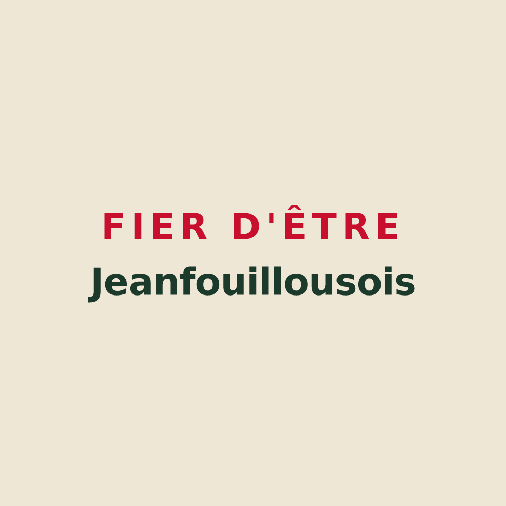 Tote bag « Fier d'être Jeanfouillousois » — design pour Saint-Jean-la-Fouillouse