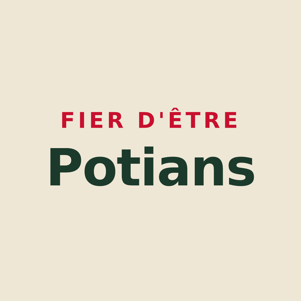 Tote bag « Fier d'être Potians » — design pour Saint-Jean-la-Poterie
