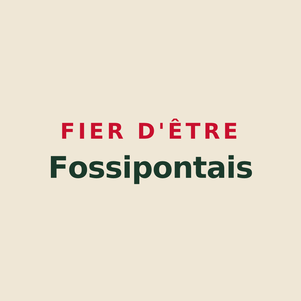 Tote bag « Fier d'être Fossipontais » — design pour Saint-Jean-Saint-Nicolas