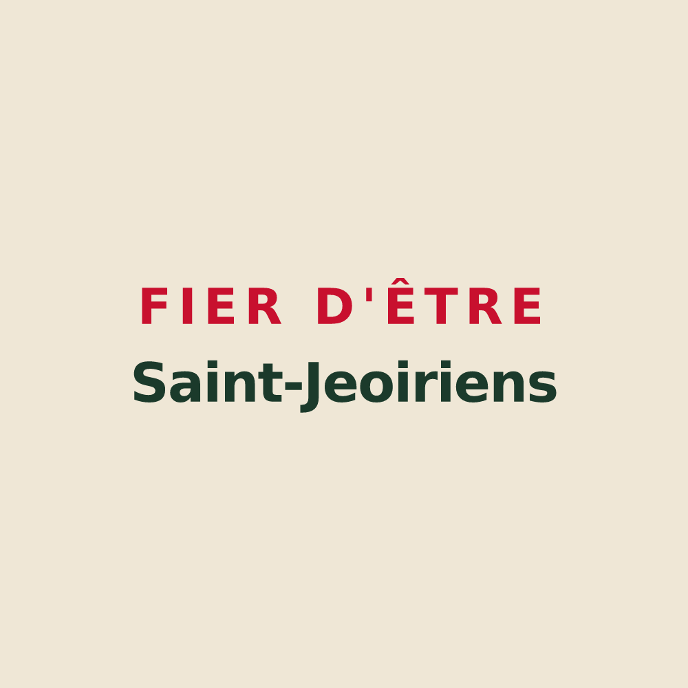 Tote bag « Fier d'être Saint-Jeoiriens » — design pour Saint-Jeoire