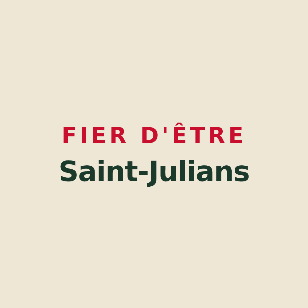 Tote bag « Fier d'être Saint-Julians » — design pour Saint-Julia-de-Bec