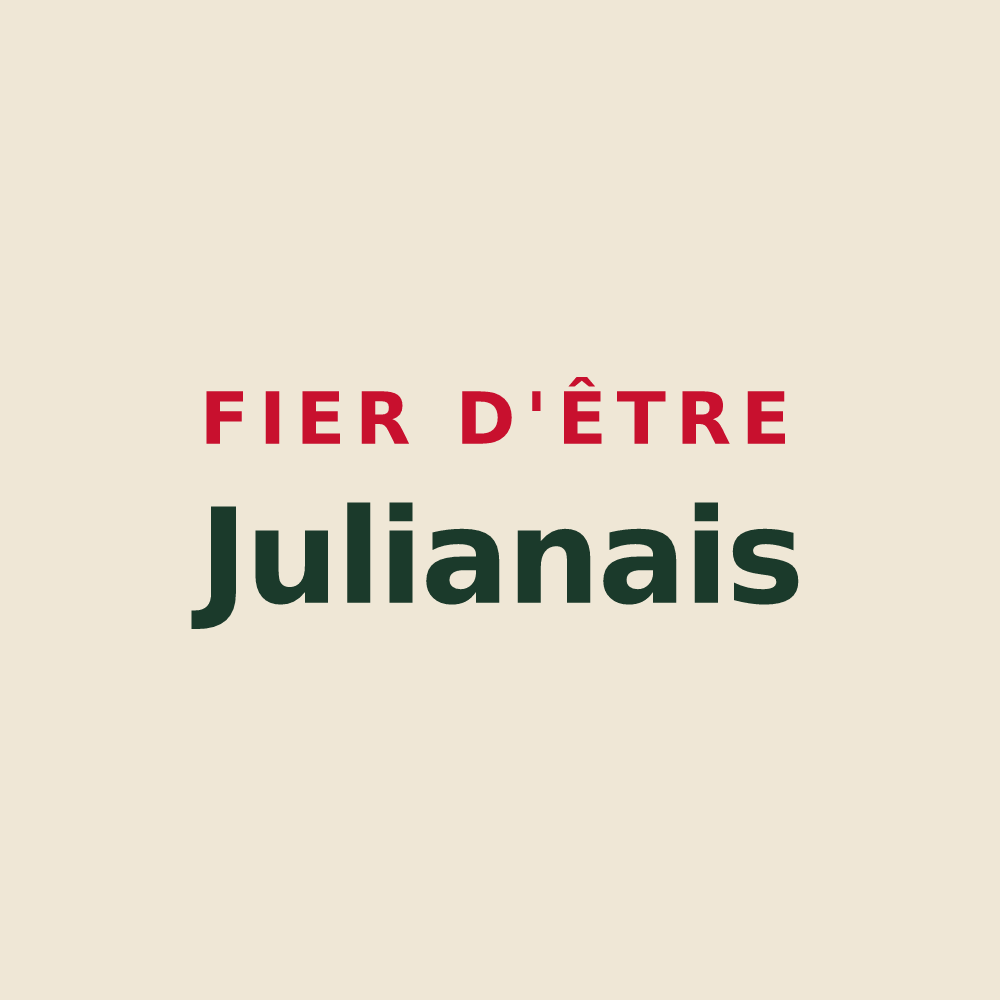 Tote bag « Fier d'être Julianais » — design pour Saint-Julien