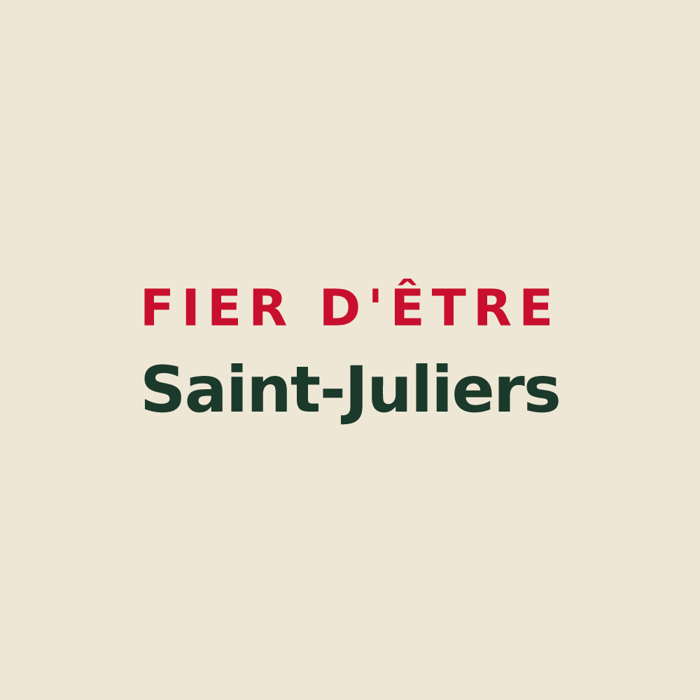 Tote bag « Fier d'être Saint-Juliers » — design pour Saint-Julien