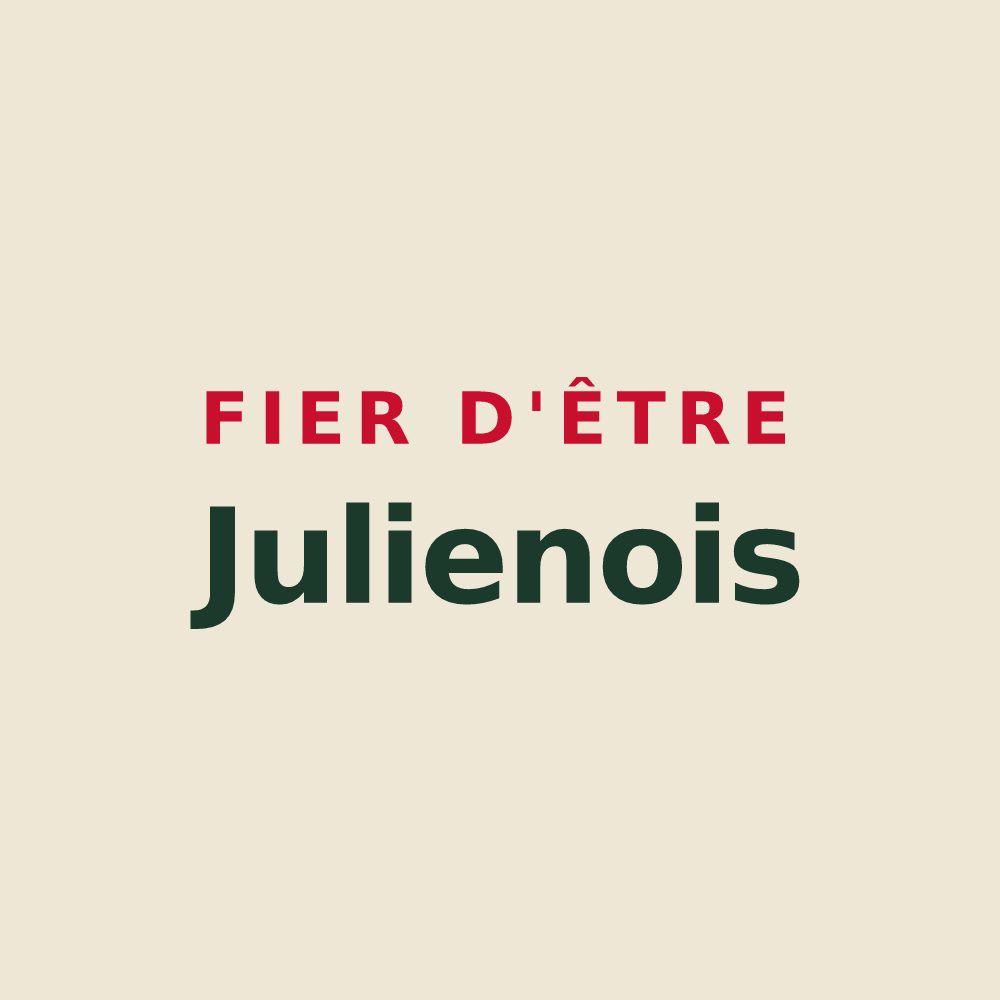 Tote bag « Fier d'être Julienois » — design pour Saint-Julien