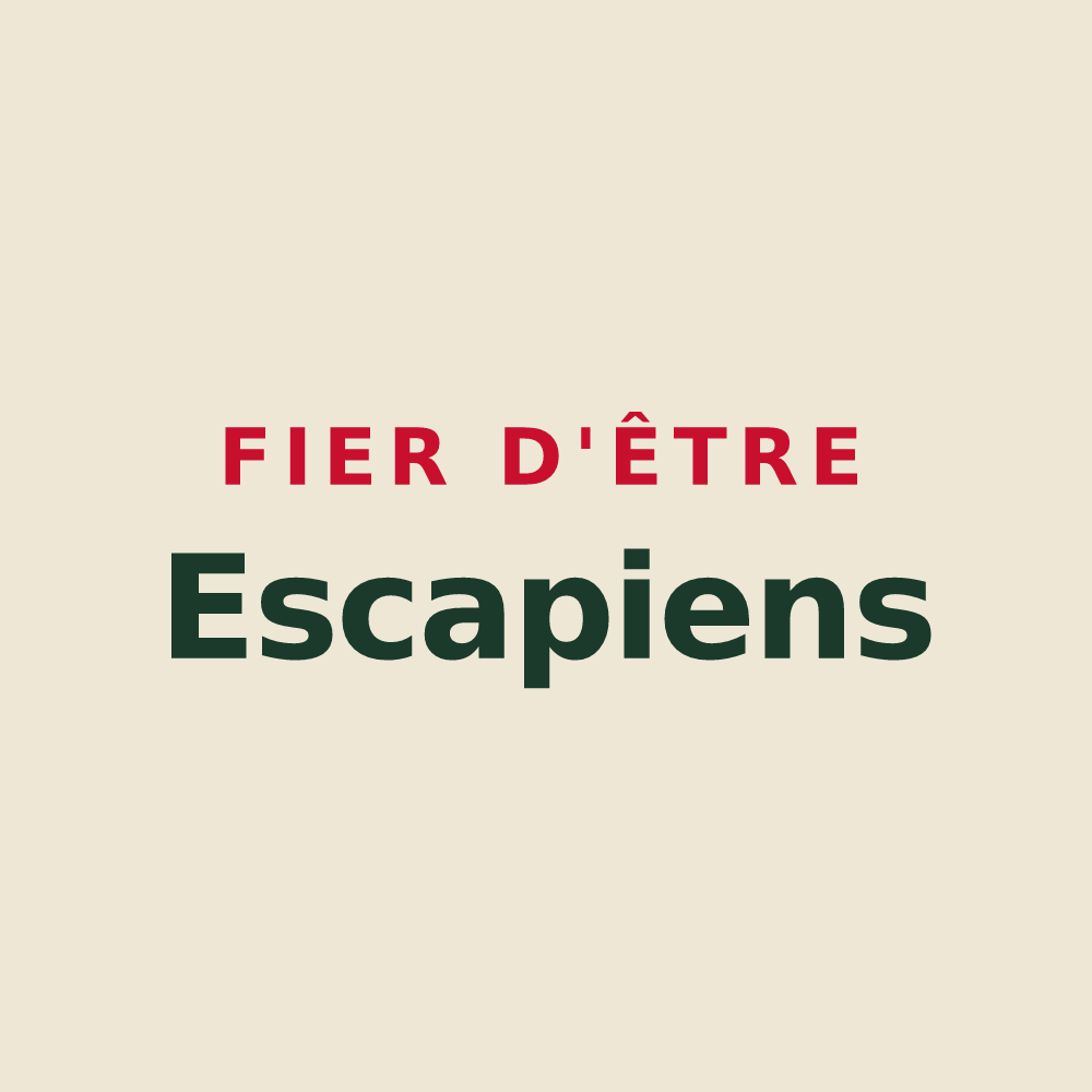 Tote bag « Fier d'être Escapiens » — design pour Saint-Julien-de-l'Escap