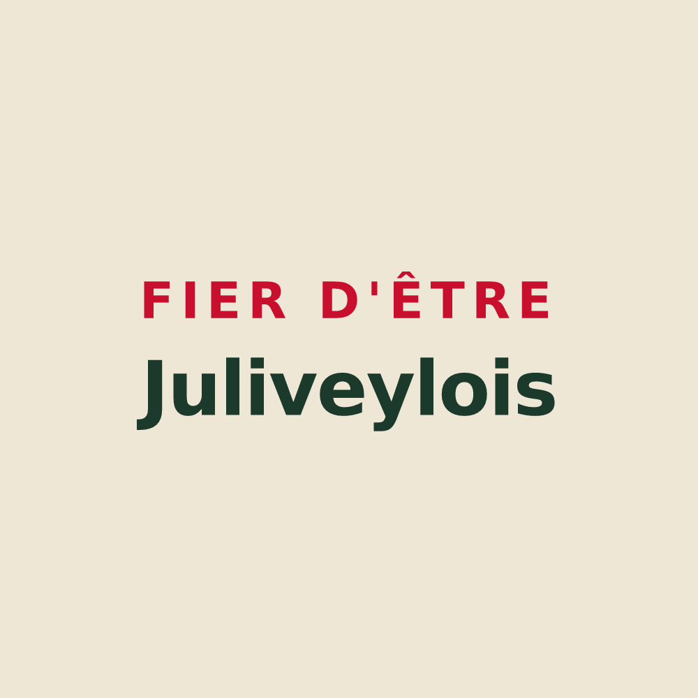 Tote bag « Fier d'être Juliveylois » — design pour Saint-Julien-sur-Veyle