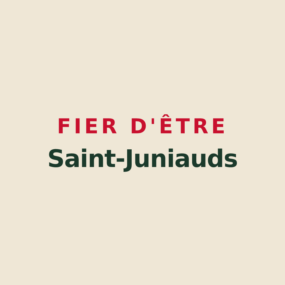 Tote bag « Fier d'être Saint-Juniauds » — design pour Saint-Junien