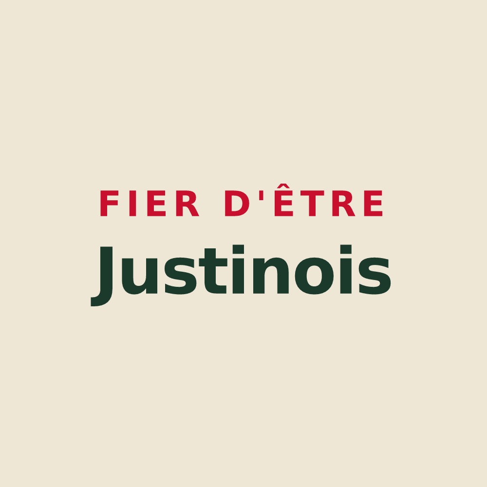 Tote bag « Fier d'être Justinois » — design pour Saint-Just