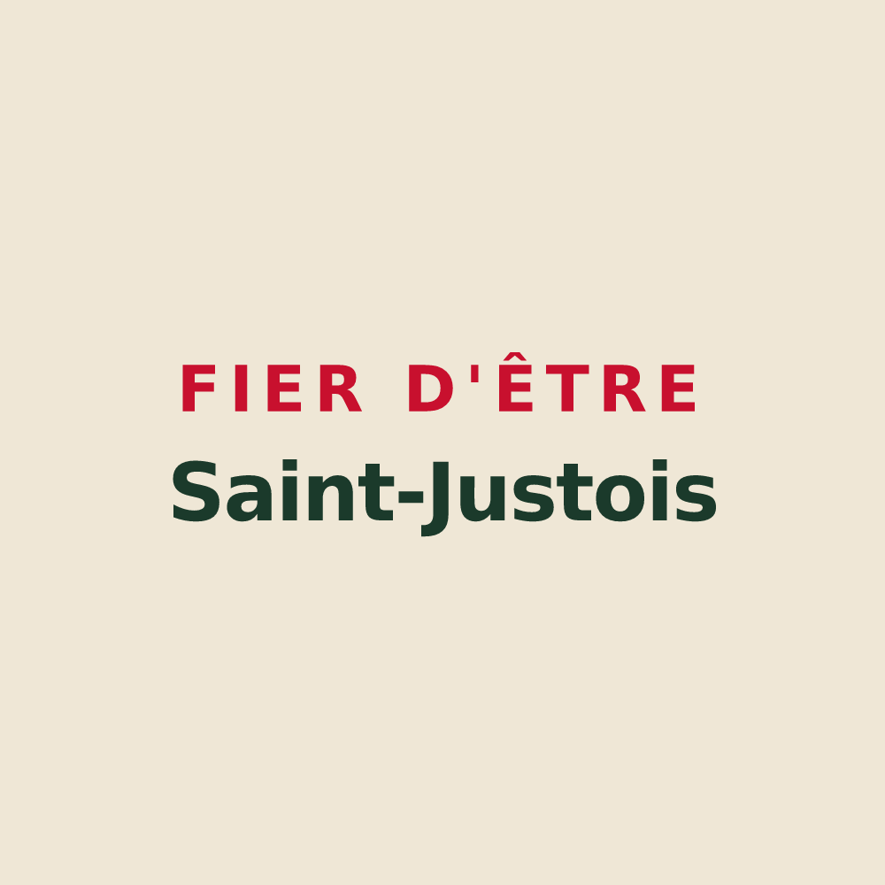 Tote bag « Fier d'être Saint-Justois » — design pour Saint-Just-en-Chaussée