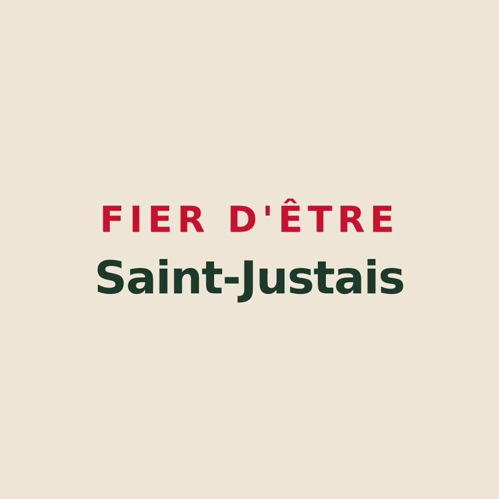 Tote bag « Fier d'être Saint-Justais » — design pour Saint-Just-Luzac