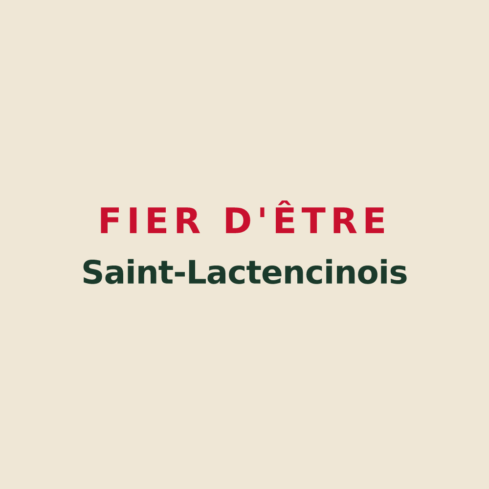 Tote bag « Fier d'être Saint-Lactencinois » — design pour Saint-Lactencin