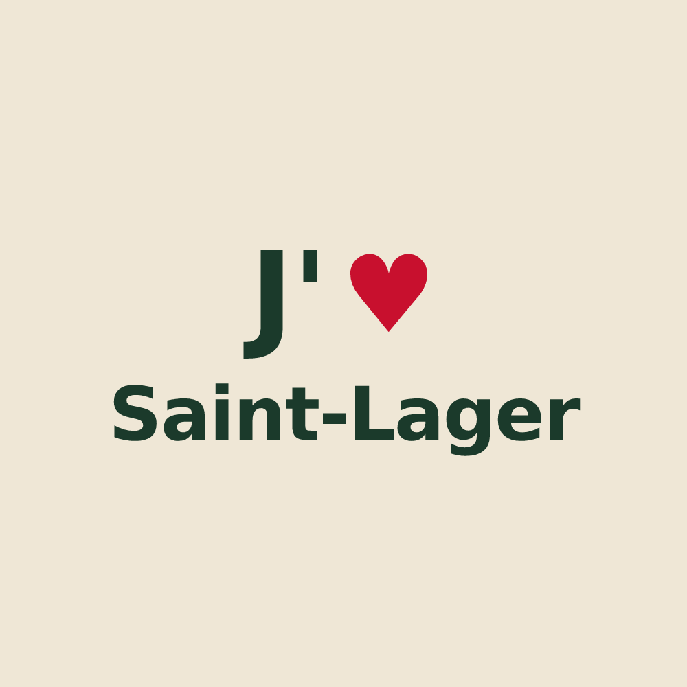 Tote bag personnalisé Saint-Lager — design J'aime Saint-Lager