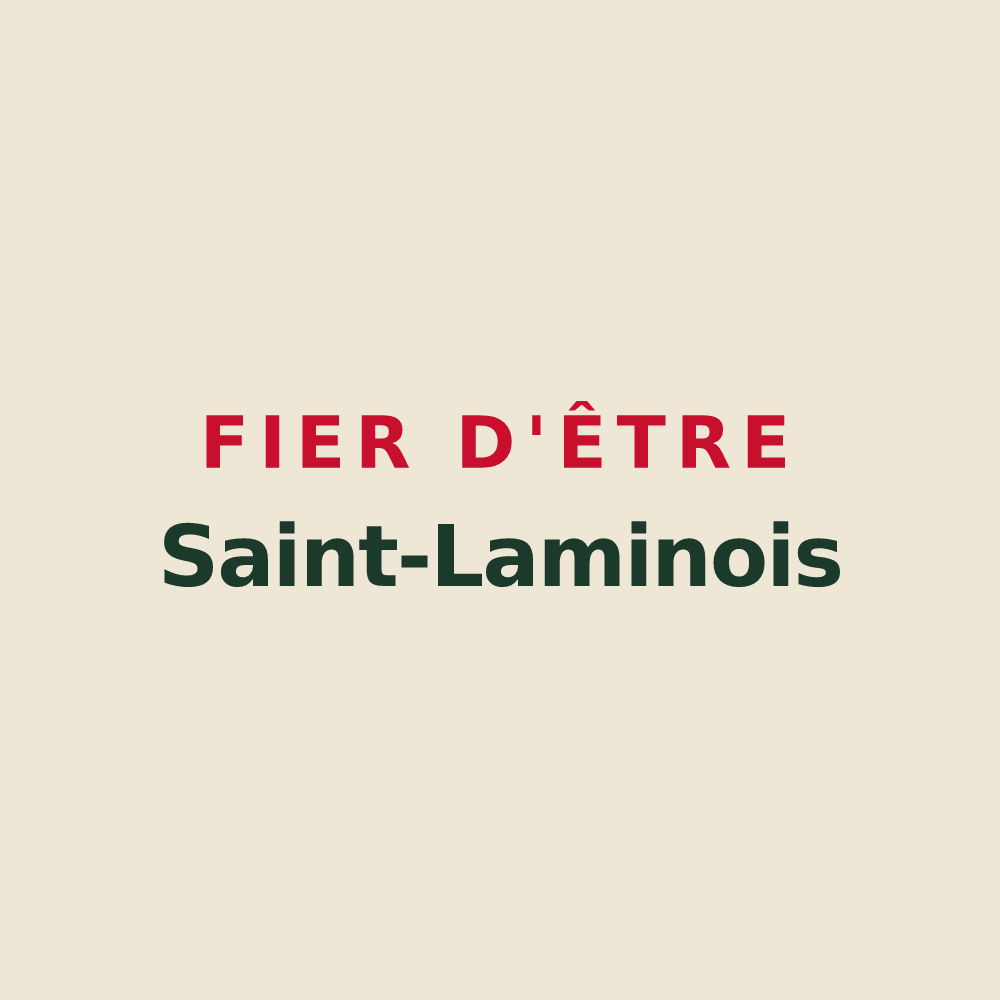 Tote bag « Fier d'être Saint-Laminois » — design pour Saint-Lamain