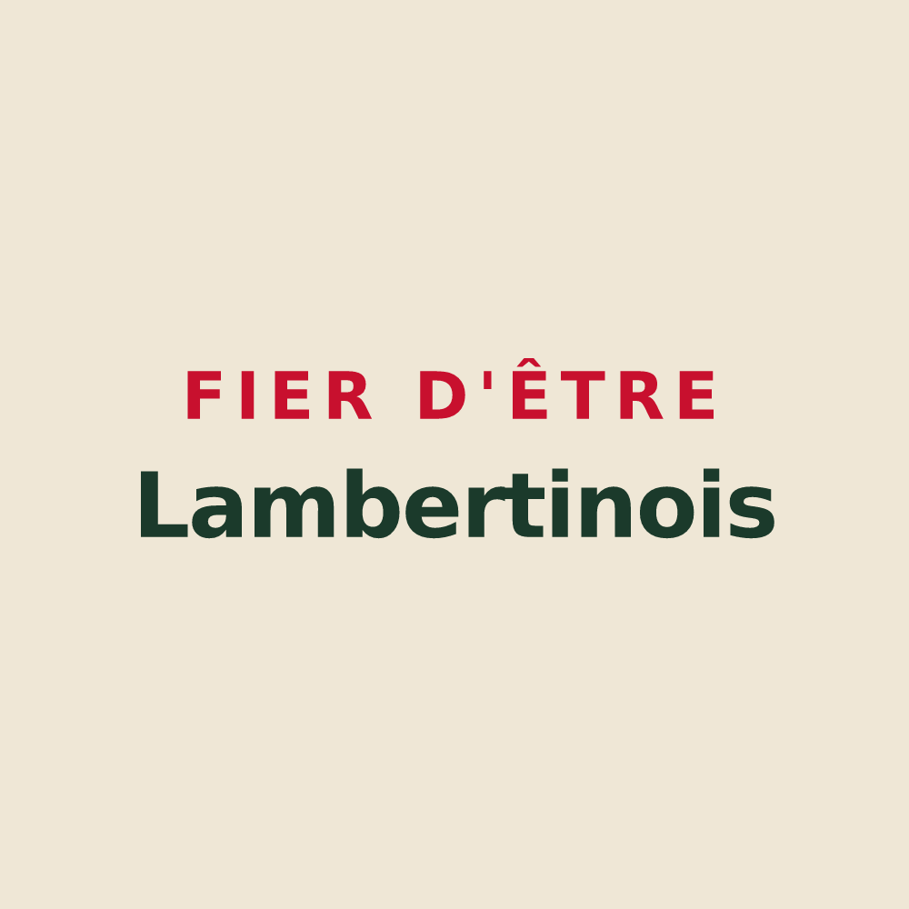 Tote bag « Fier d'être Lambertinois » — design pour Saint-Lambert