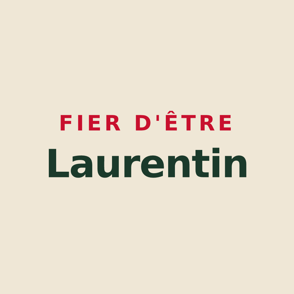 Tote bag « Fier d'être Laurentin » — design pour Saint-Laurent