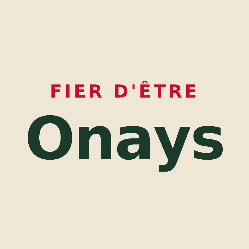 Tote bag « Fier d'être Onays » — design pour Saint-Laurent-d'Onay