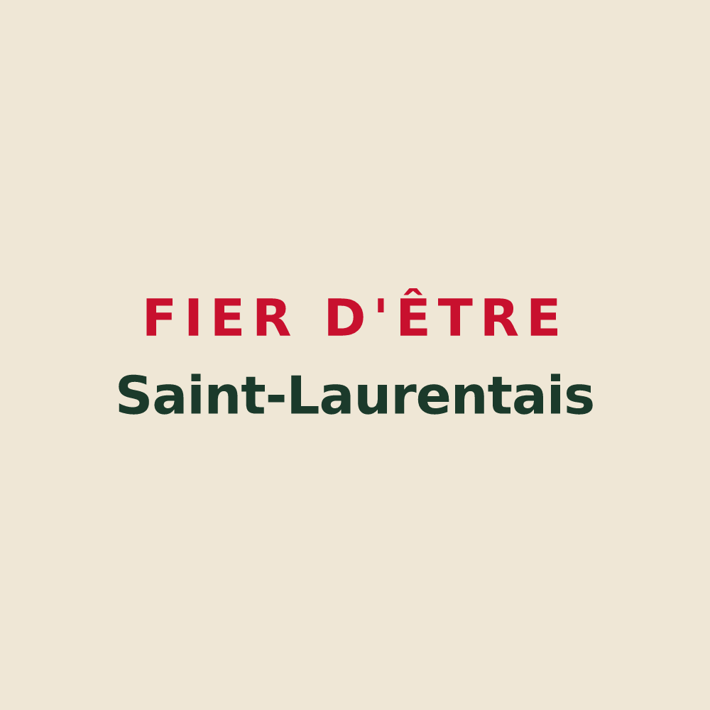 Tote bag « Fier d'être Saint-Laurentais » — design pour Saint-Laurent-de-Céris
