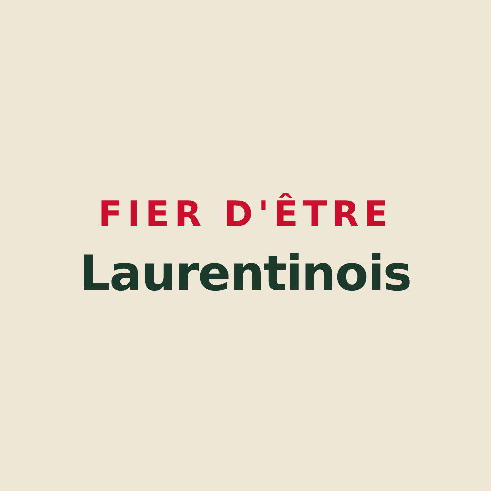 Tote bag « Fier d'être Laurentinois » — design pour Saint-Laurent-du-Pont