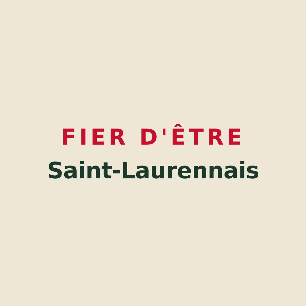 Tote bag « Fier d'être Saint-Laurennais » — design pour Saint-Laurent-du-Verdon