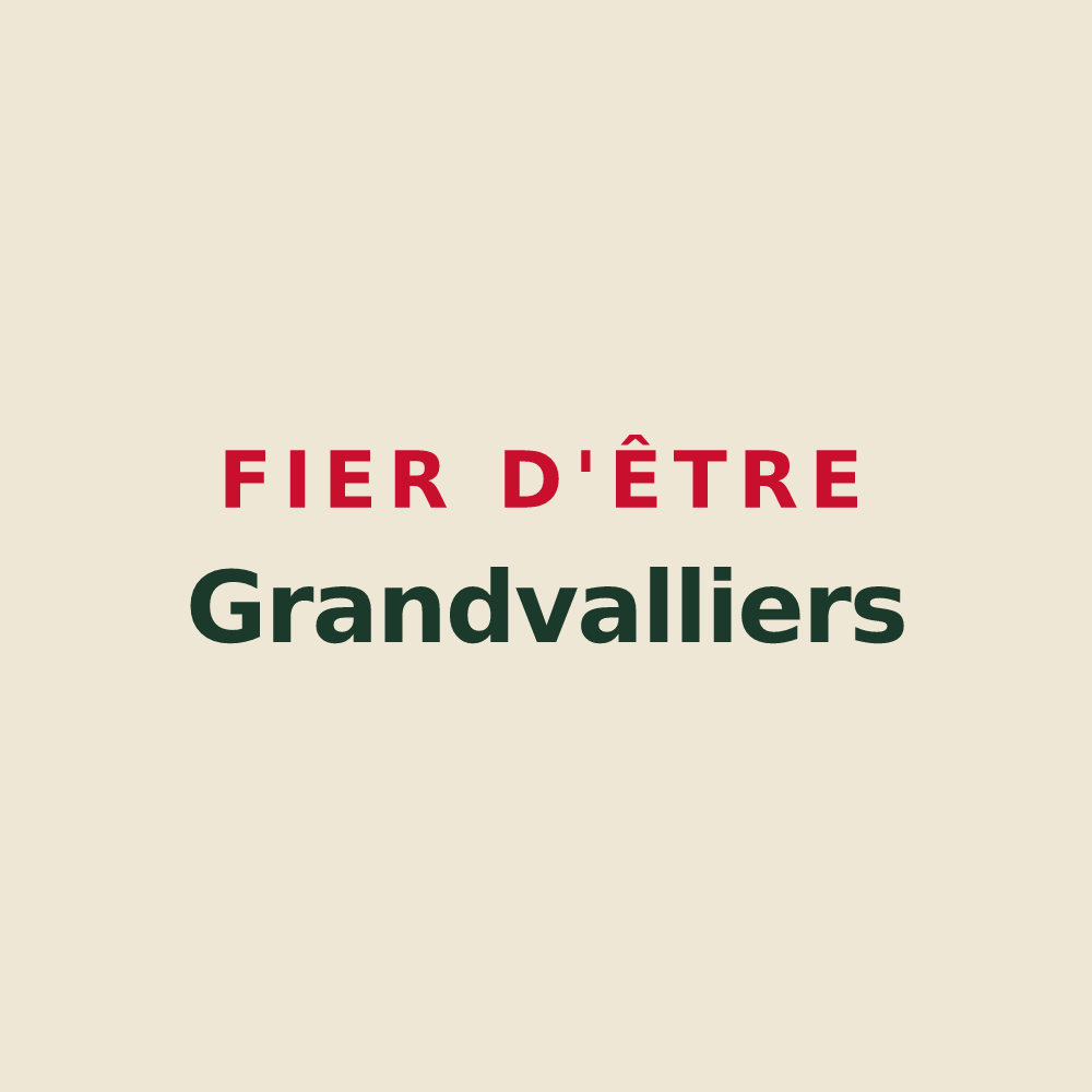Tote bag « Fier d'être Grandvalliers » — design pour Saint-Laurent-en-Grandvaux