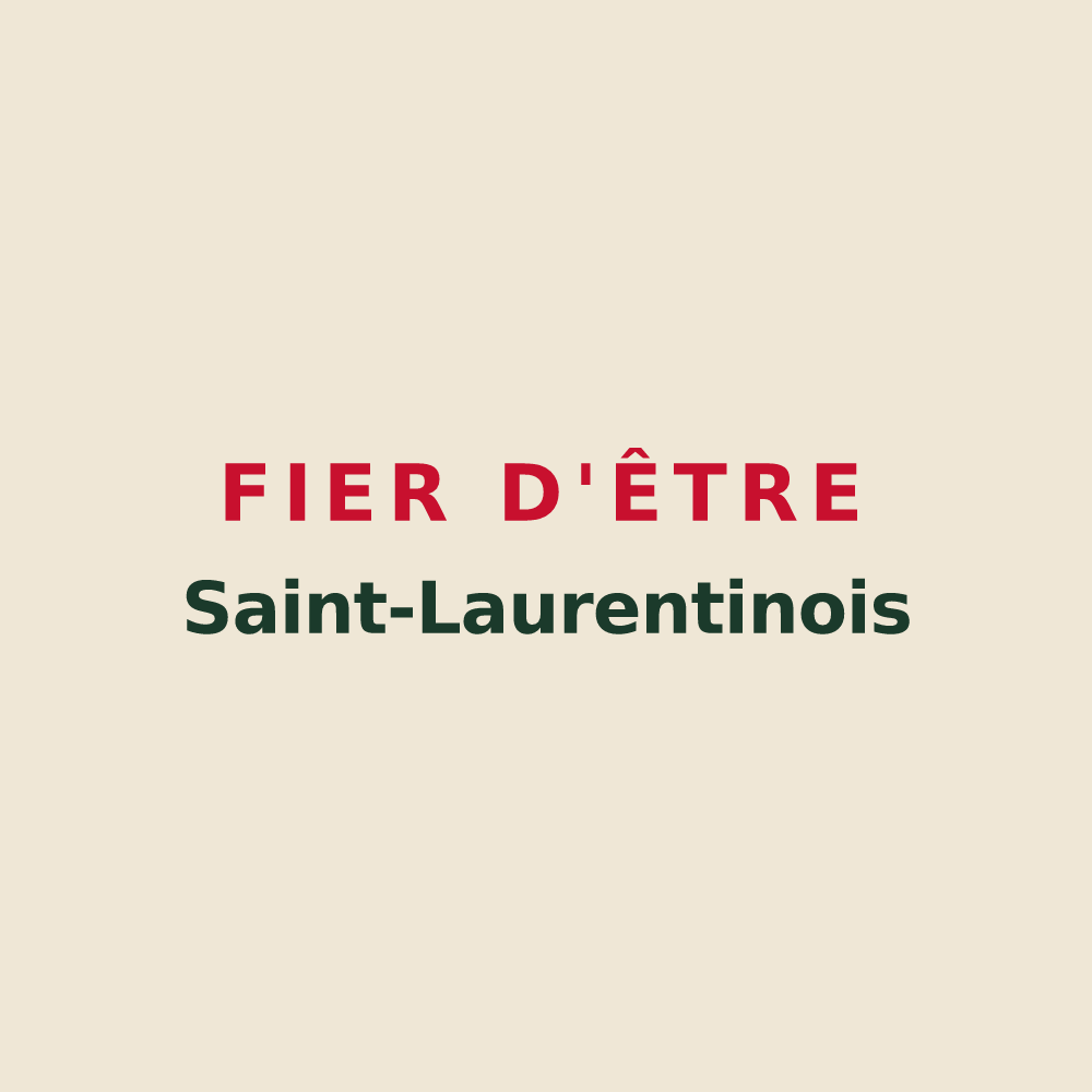 Tote bag « Fier d'être Saint-Laurentinois » — design pour Saint-Laurent-en-Royans