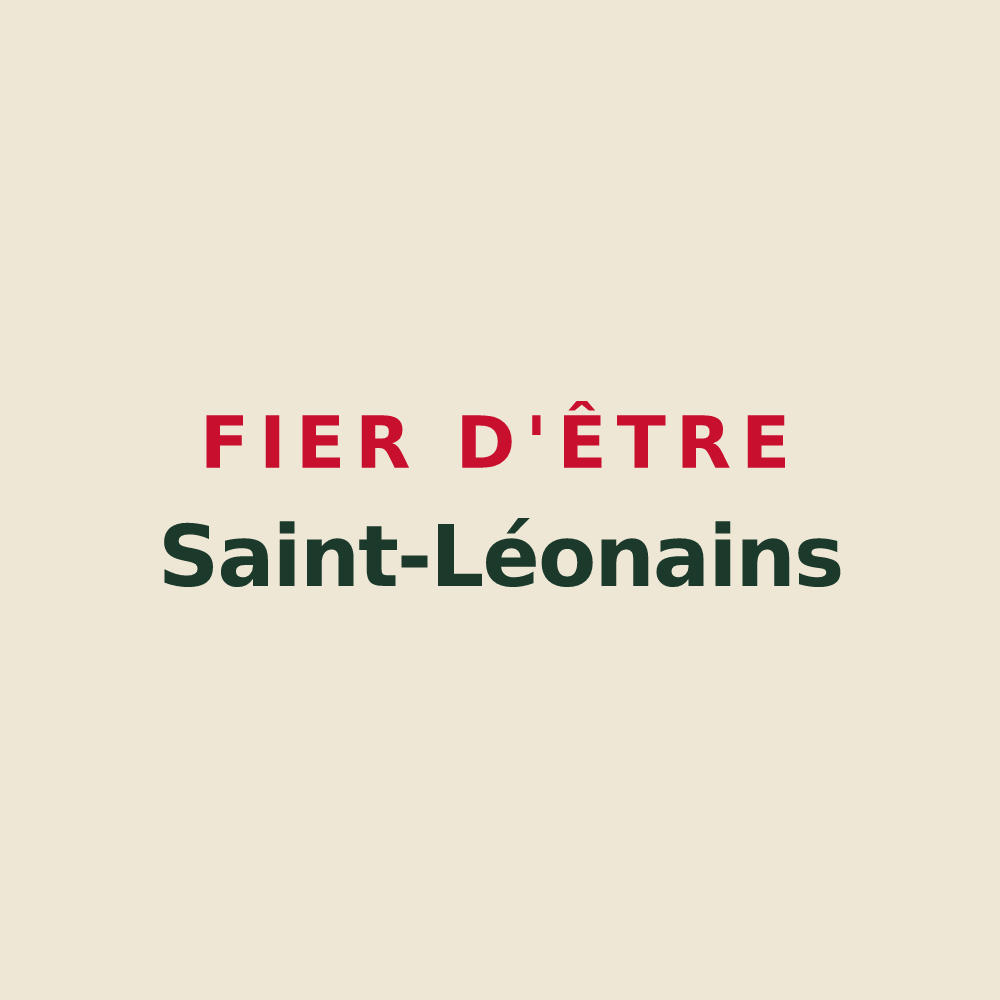 Tote bag « Fier d'être Saint-Léonains » — design pour Saint-Léon