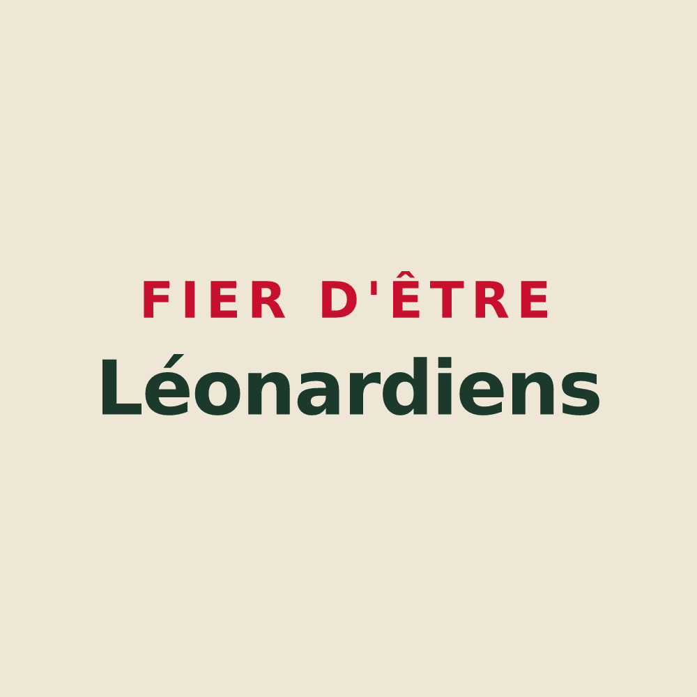 Tote bag « Fier d'être Léonardiens » — design pour Saint-Léonard