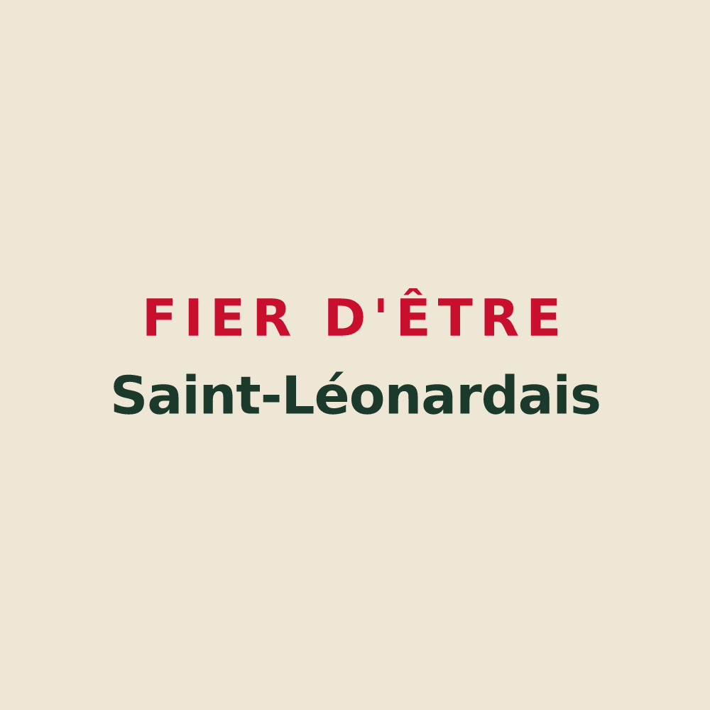 Tote bag « Fier d'être Saint-Léonardais » — design pour Saint-Léonard-des-Parcs