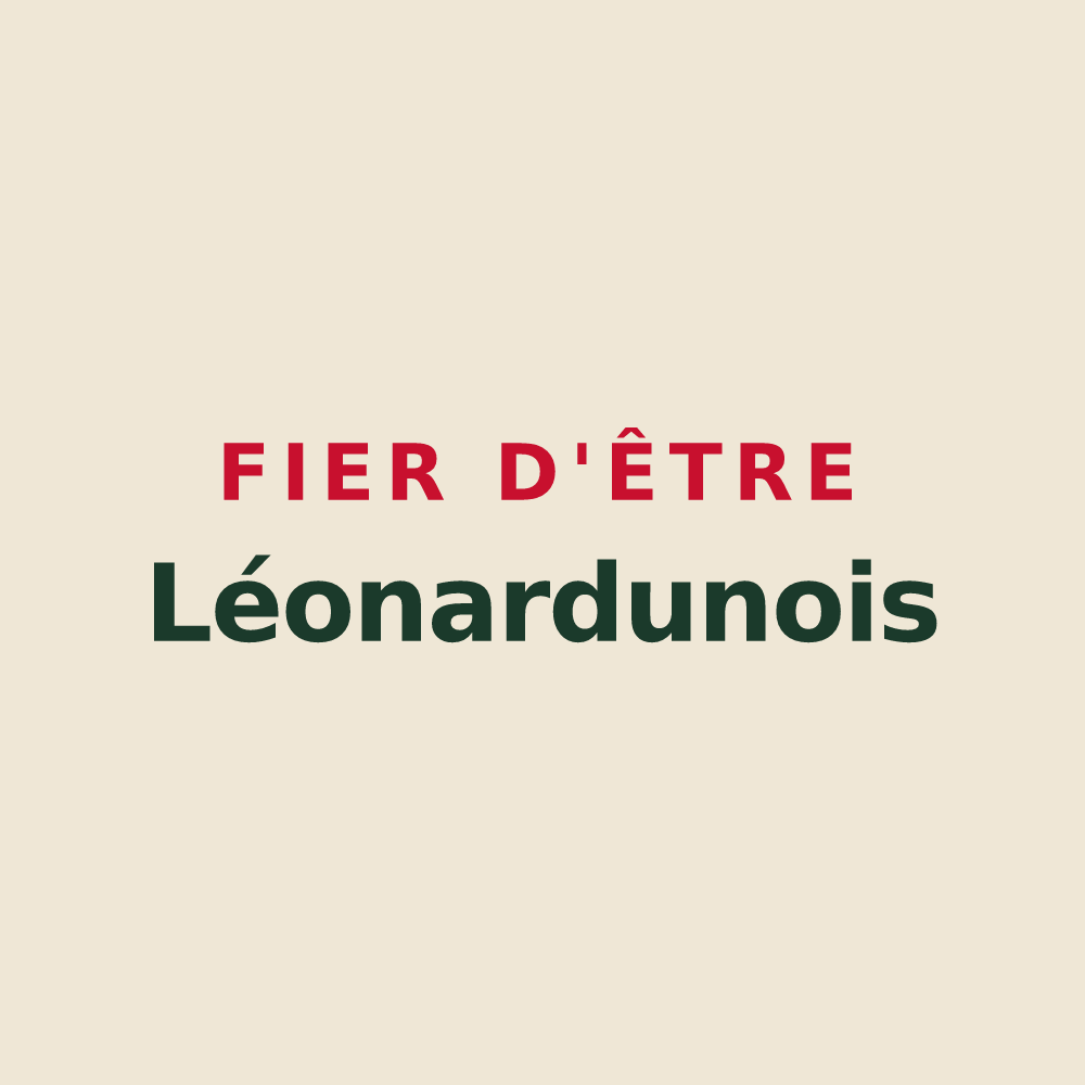 Tote bag « Fier d'être Léonardunois » — design pour Saint-Léonard-en-Beauce