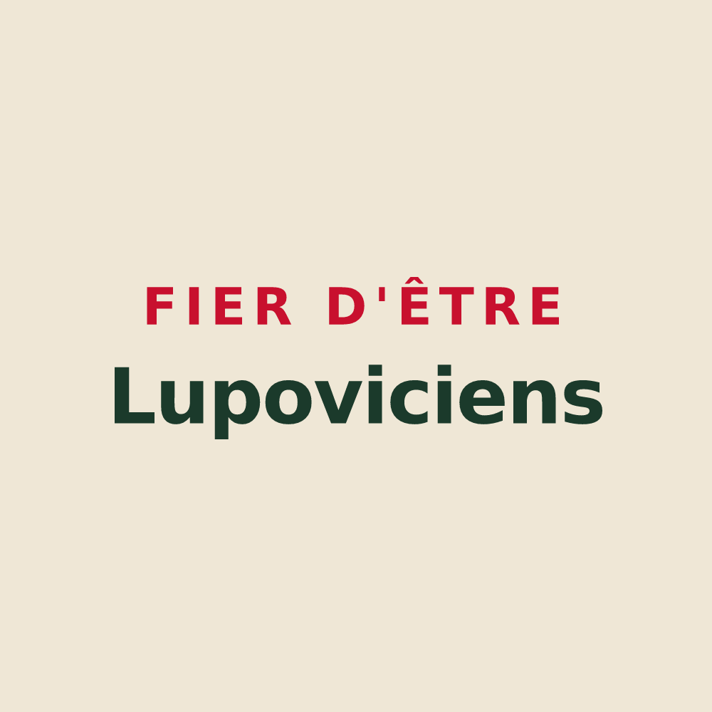 Tote bag « Fier d'être Lupoviciens » — design pour Saint-Leu-d'Esserent