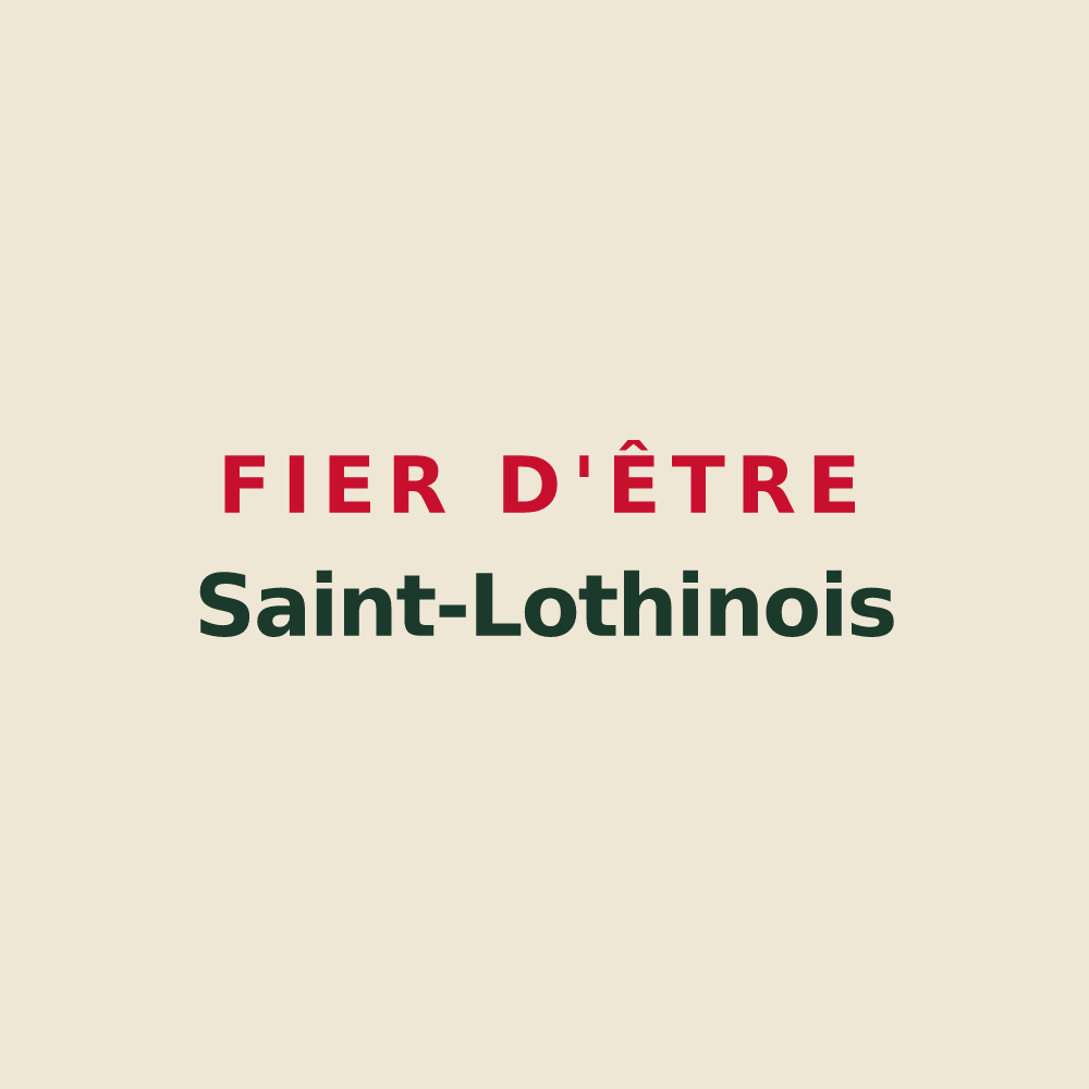 Tote bag « Fier d'être Saint-Lothinois » — design pour Saint-Lothain