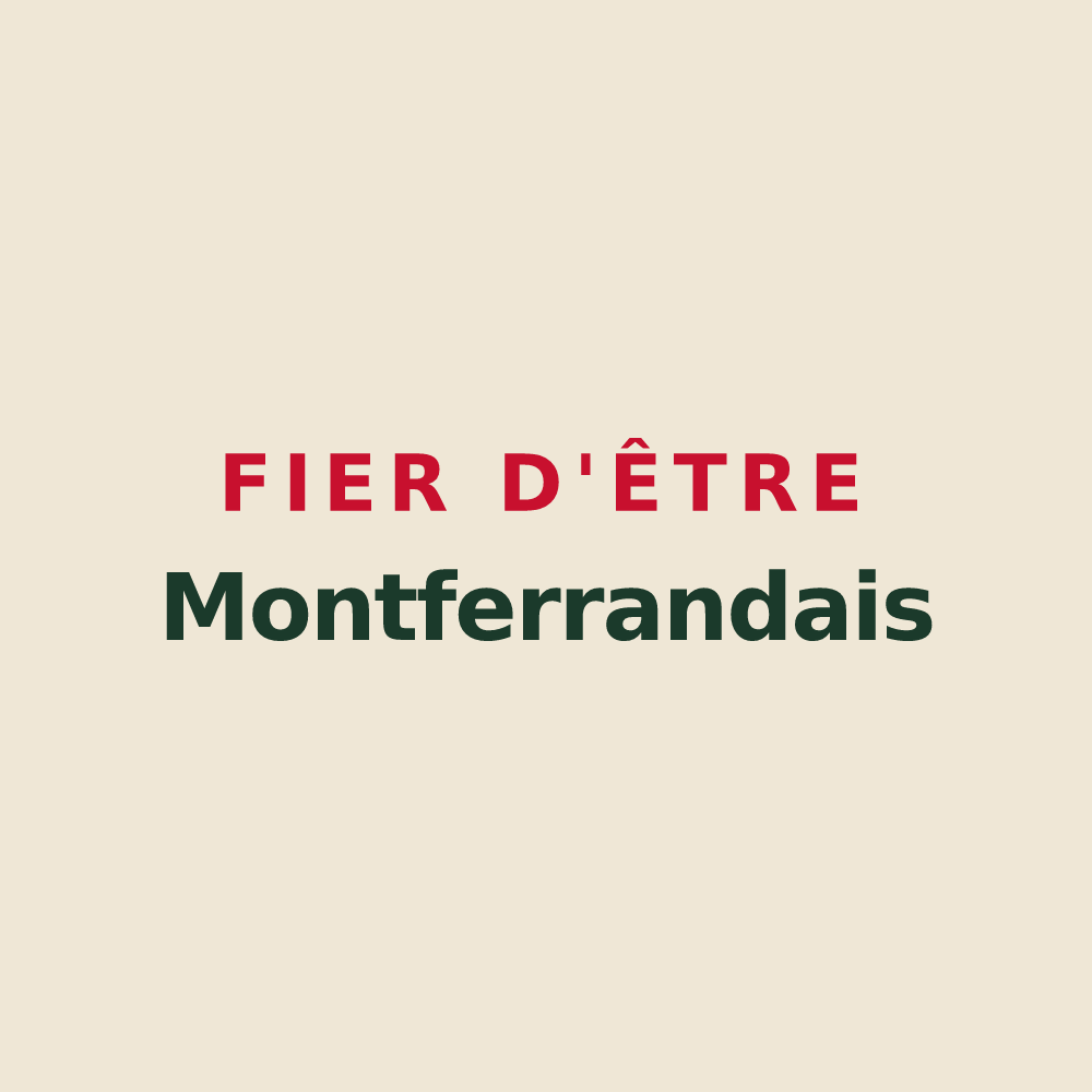 Tote bag « Fier d'être Montferrandais » — design pour Saint-Louis-de-Montferrand
