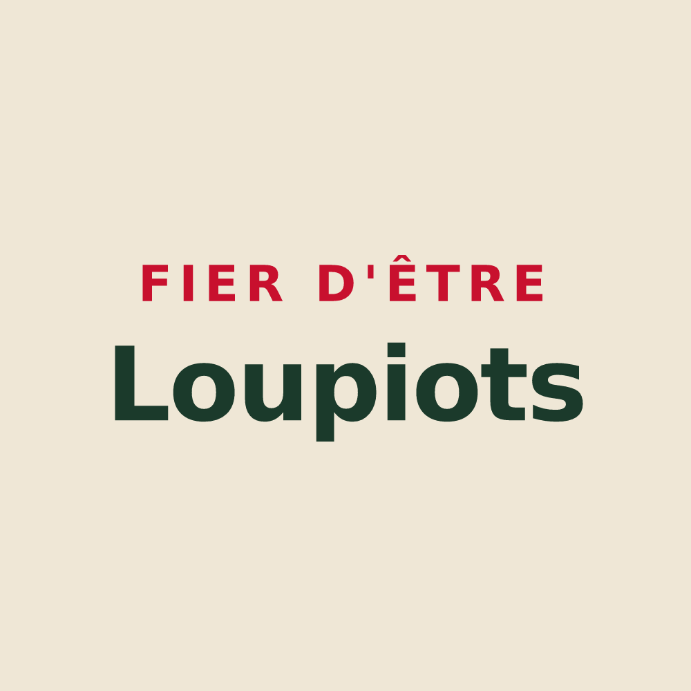 Tote bag « Fier d'être Loupiots » — design pour Saint-Loup