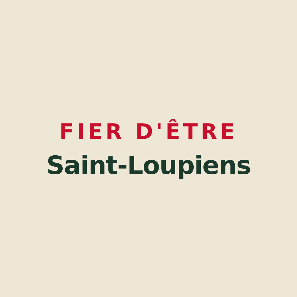 Tote bag « Fier d'être Saint-Loupiens » — design pour Saint-Loup-Cammas