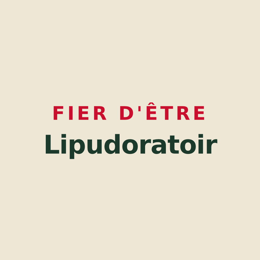 Tote bag « Fier d'être Lipudoratoir » — design pour Saint-Loup-du-Dorat