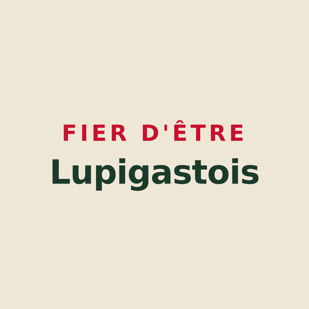 Tote bag « Fier d'être Lupigastois » — design pour Saint-Loup-du-Gast