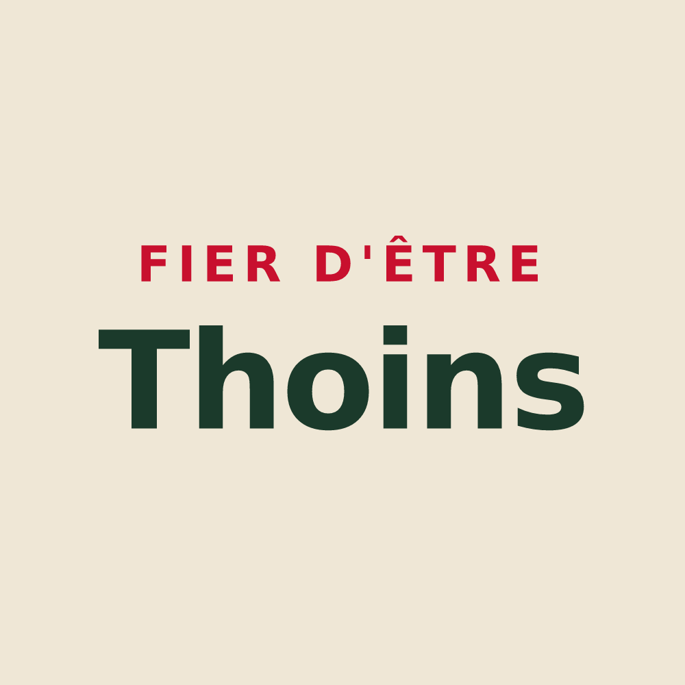 Tote bag « Fier d'être Thoins » — design pour Saint-Loup-en-Champagne