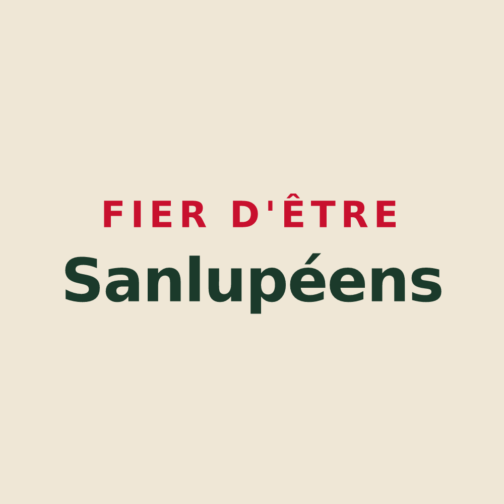 Tote bag « Fier d'être Sanlupéens » — design pour Saint-Loup-Géanges
