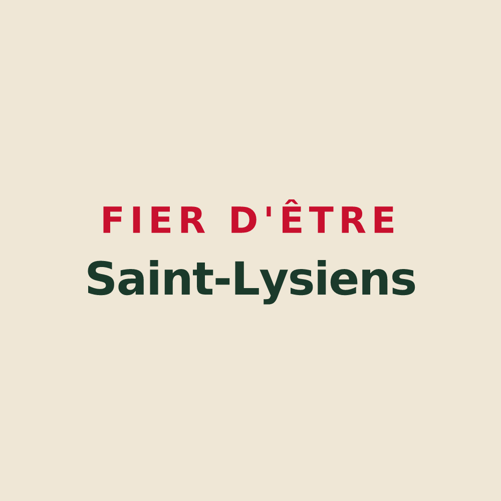 Tote bag « Fier d'être Saint-Lysiens » — design pour Saint-Lys