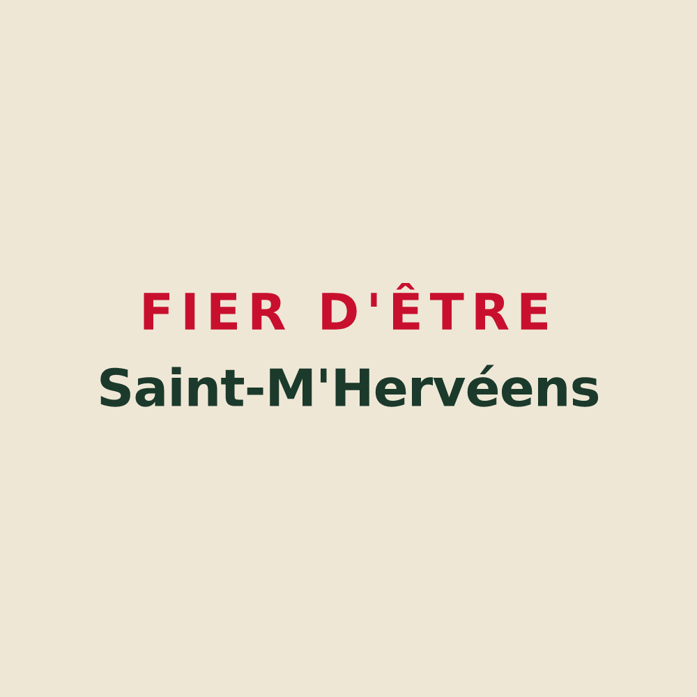 Tote bag « Fier d'être Saint-M'Hervéens » — design pour Saint-M'Hervé