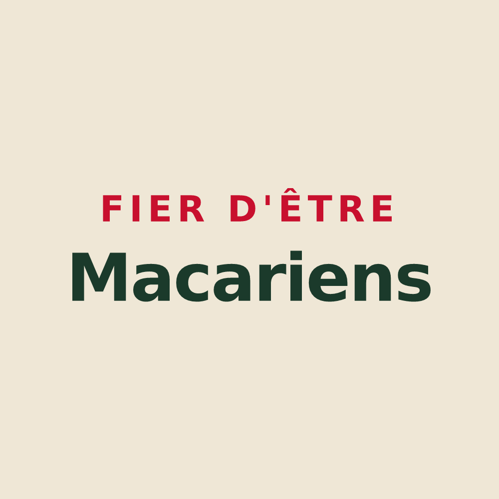 Tote bag « Fier d'être Macariens » — design pour Saint-Macaire