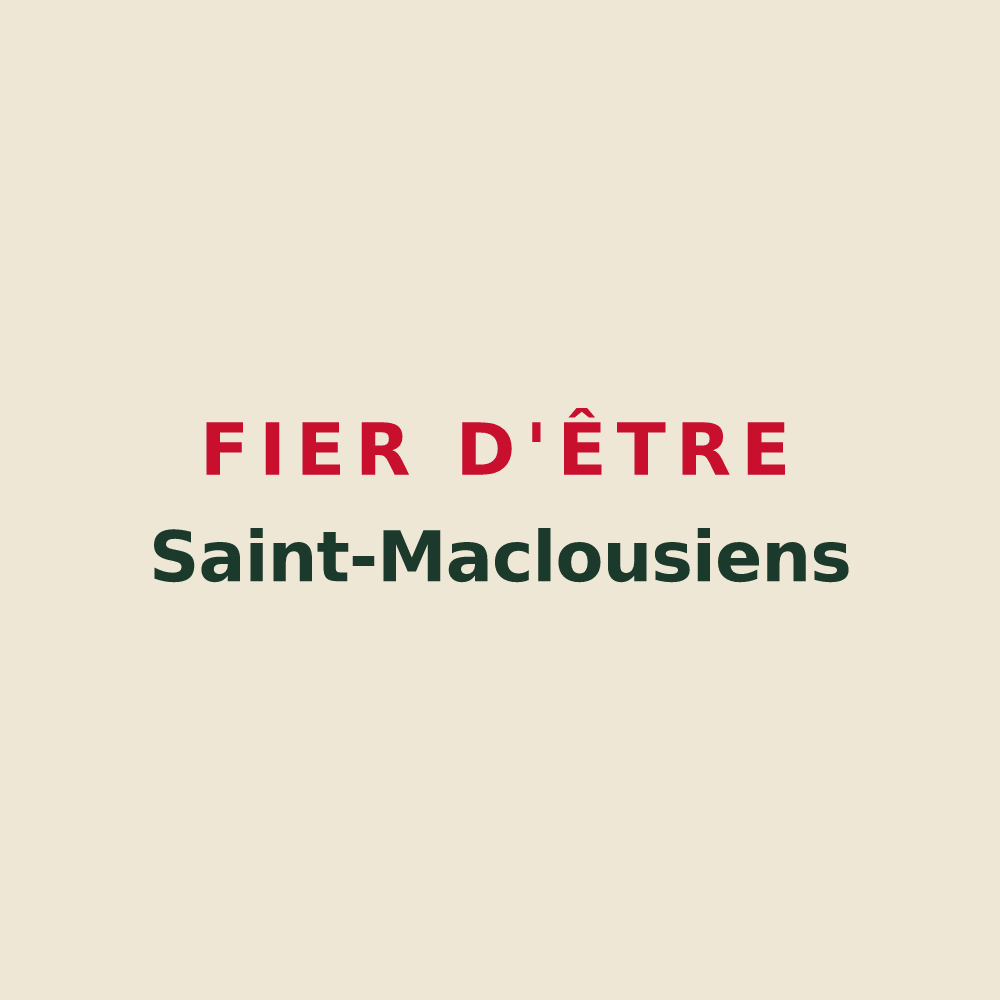 Tote bag « Fier d'être Saint-Maclousiens » — design pour Saint-Maclou-la-Brière